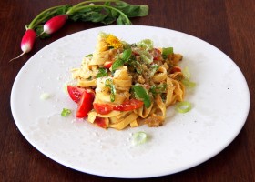 Zeleninové fetuccine