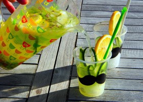 Okurková limonáda s levandulí